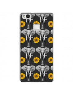 Coque Huawei P9 Lite Elephant Tournesol - Eleaxart