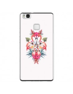 Coque Huawei P9 Lite Tropicales Flamingos Tropical...