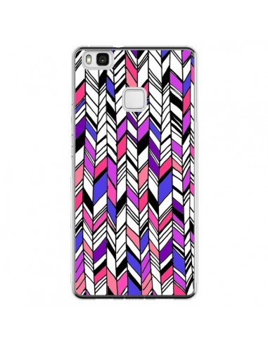 Coque Huawei P9 Lite Graphic Azteque Rose Violet -  Léa Clément