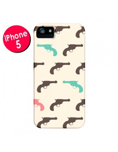 Coque Gun Pistolet pour iPhone 5 et 5S - Leandro Pita