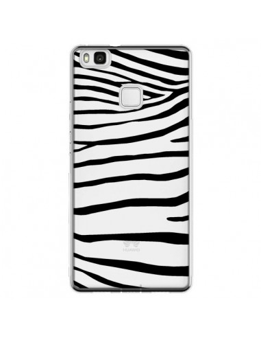 Coque Huawei P9 Lite Zebre Zebra Noir Transparente - Project M