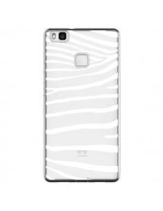 Coque Huawei P9 Lite Zebre Zebra Blanc Transparente -...