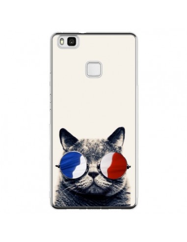 Coque Huawei P9 Lite Chat à lunettes françaises - Gusto NYC