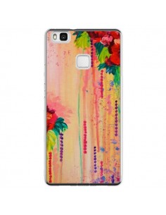 Coque Huawei P9 Lite Strawberry Confetti Flowers - Ebi...