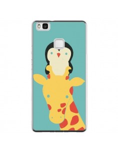 Coque Huawei P9 Lite Girafe Pingouin Meilleure Vue Better...