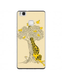Coque Huawei P9 Lite Girafe Amis Oiseaux - Jay Fleck