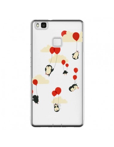 Coque Huawei P9 Lite Pingouin Ciel Ballons Transparente - Jay Fleck