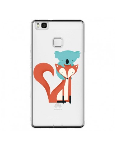 Coque Huawei P9 Lite Renard et Koala Love Transparente - Jay Fleck