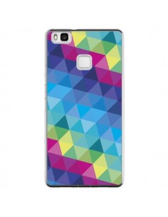 Coque Huawei P9 Lite Azteque Gheo Bleu - Javier Martinez