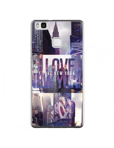 Coque Huawei P9 Lite I love New Yorck City violet - Javier Martinez