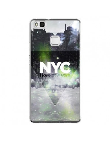 Coque Huawei P9 Lite I Love New York City Vert - Javier Martinez