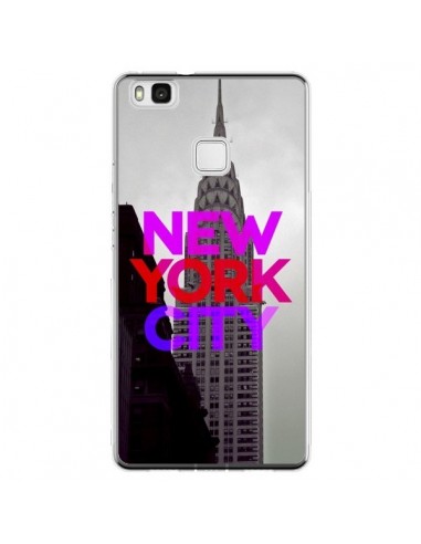 Coque Huawei P9 Lite New York City Rose Rouge - Javier Martinez