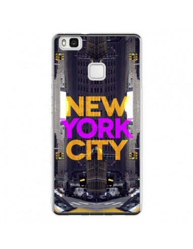 Coque Huawei P9 Lite New York City Orange Violet - Javier Martinez