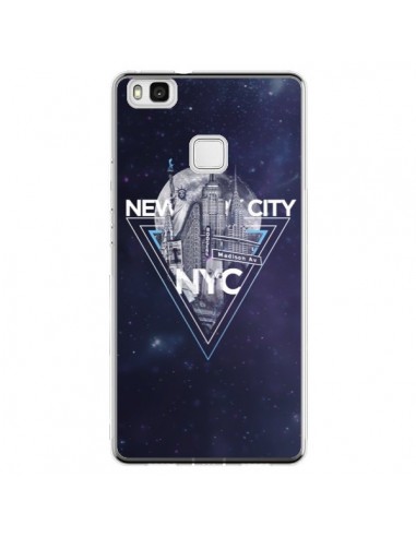 Coque Huawei P9 Lite New York City Triangle Bleu - Javier Martinez