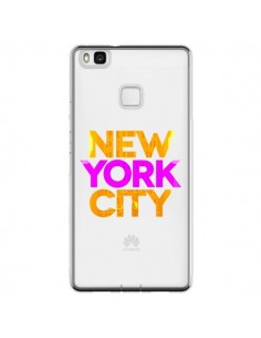 Coque Huawei P9 Lite New York City NYC Orange Rose...