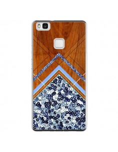 Coque Huawei P9 Lite Sequin Geometry Bois Azteque Aztec...