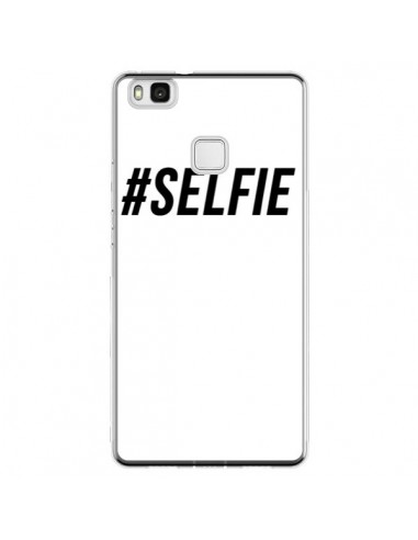 Coque Huawei P9 Lite Hashtag Selfie Noir Vertical - Jonathan Perez