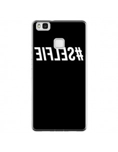 Coque Huawei P9 Lite Hashtag Selfie Blanc Inversé -...