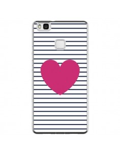 Coque Huawei P9 Lite Coeur Traits Marin - Jonathan Perez