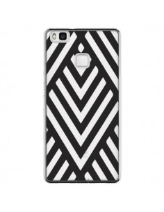 Coque Huawei P9 Lite Geometric Azteque Noir Transparente...