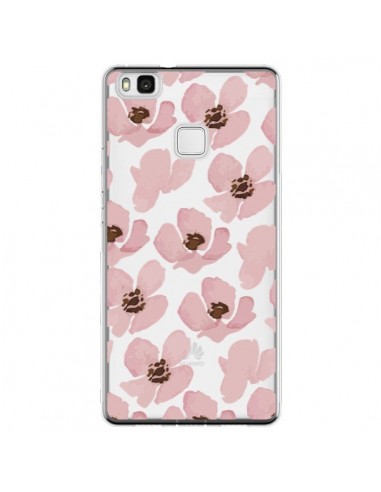 Coque Huawei P9 Lite Fleurs Roses Flower Transparente - Dricia Do