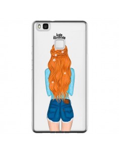 Coque Huawei P9 Lite Red Hair Don't Care Rousse...