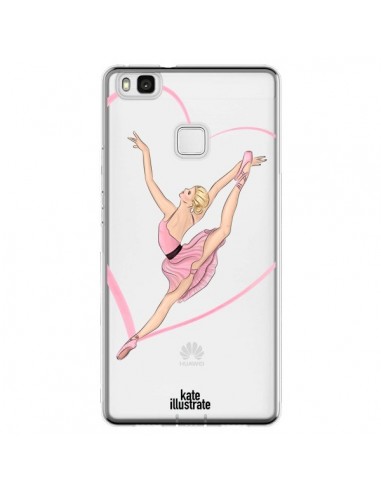 Coque Huawei P9 Lite Ballerina Jump In The Air Ballerine Danseuse Transparente - kateillustrate