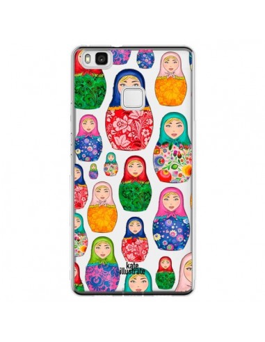 Coque Huawei P9 Lite Matryoshka Dolls Poupées Russes Transparente - kateillustrate