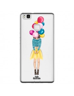 Coque Huawei P9 Lite Girls Balloons Ballons Fille...