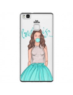 Coque Huawei P9 Lite Bubble Girls Tiffany Bleu...