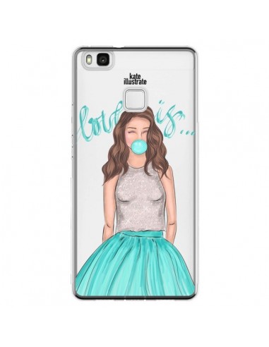 Coque Huawei P9 Lite Bubble Girls Tiffany Bleu Transparente - kateillustrate