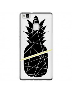 Coque Huawei P9 Lite Ananas Noir Transparente -...