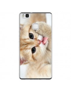 Coque Huawei P9 Lite Chat Cat Tongue - Laetitia