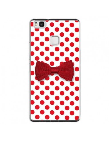 Coque Huawei P9 Lite Noeud Papillon Rouge Girly Bow Tie - Laetitia