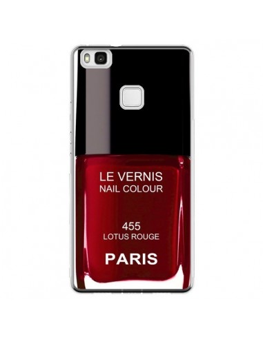 Coque Huawei P9 Lite Vernis Paris Lotus Rouge - Laetitia