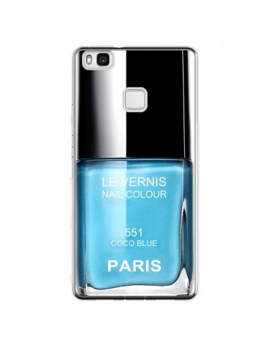 Coque Huawei P9 Lite Vernis Paris Coco Blue Bleu - Laetitia
