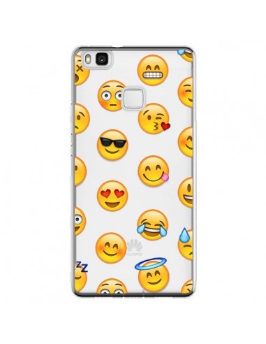 Coque Huawei P9 Lite Smiley Emoticone Emoji Transparente - Laetitia