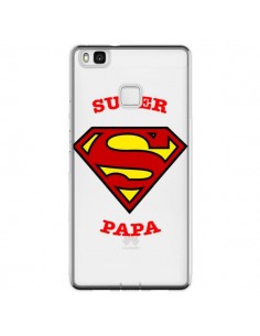 Coque Huawei P9 Lite Super Papa Transparente - Laetitia
