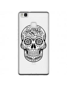 Coque Huawei P9 Lite Tête de Mort Mexicaine Noir...