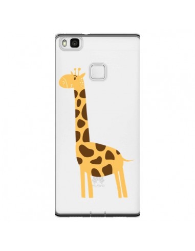 Coque Huawei P9 Lite Girafe Giraffe Animal Savane Transparente - Petit Griffin