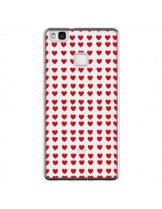 Coque Huawei P9 Lite Coeurs Heart Love Amour Red...