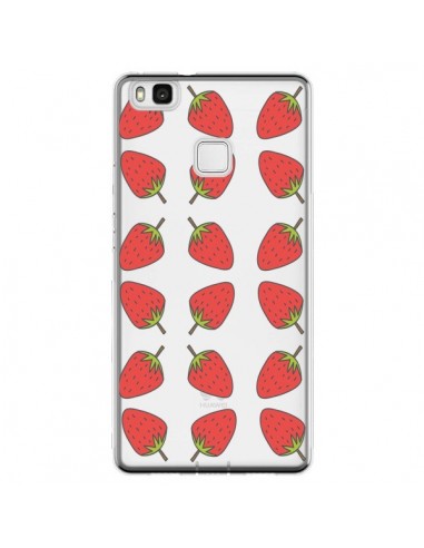 Coque Huawei P9 Lite Fraise Fruit Strawberry Transparente - Petit Griffin