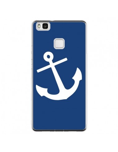 Coque Huawei P9 Lite Ancre Navire Navy Blue Anchor - Mary Nesrala