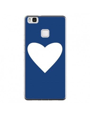 Coque Huawei P9 Lite Coeur Navy Blue Heart - Mary Nesrala