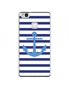 Coque Huawei P9 Lite Ancre Voile Marin Navy Blue - Mary...