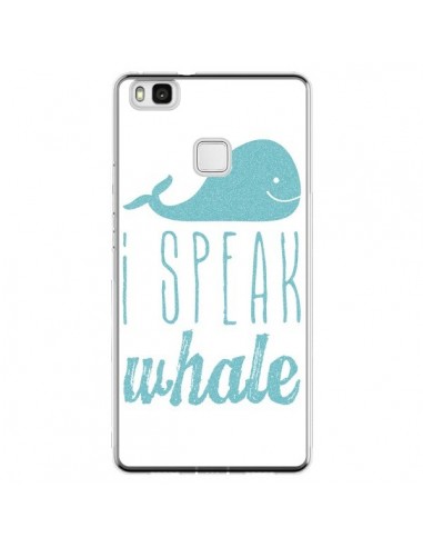 Coque Huawei P9 Lite I Speak Whale Baleine Bleu - Mary Nesrala