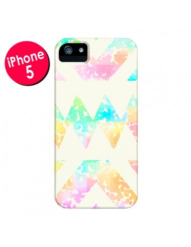 Coque Azteque Couleur pour iPhone 5 et 5S - Lisa Argyropoulos