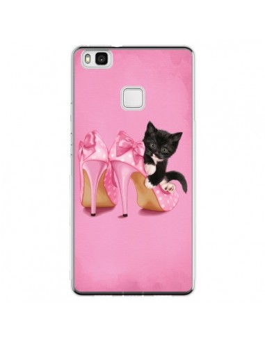 Coque Huawei P9 Lite Chaton Chat Noir Kitten Chaussure Shoes - Maryline Cazenave