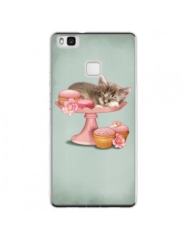 Coque Huawei P9 Lite Chaton Chat Kitten Cookies Cupcake - Maryline Cazenave