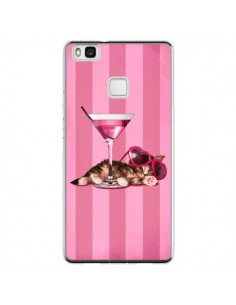 Coque Huawei P9 Lite Chaton Chat Kitten Cocktail Lunettes...